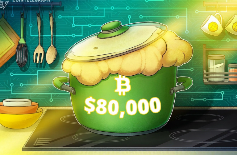 Биткоин уверенно штурмует $80 000: рынок криптовалют переживает волну коротких ликвидаций на $220 млн
